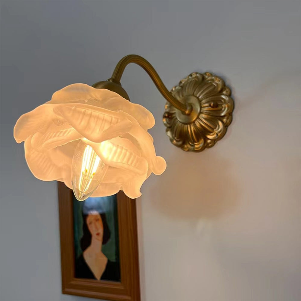 Arisha Vintage Metal Glass Indoor Wall Lamp Bedroom Living Room