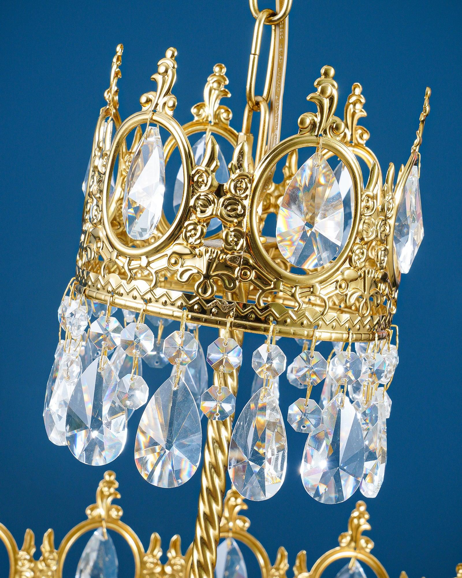 Lustra Pendant Lamp Vintage Crystal Droplets - Letslighting