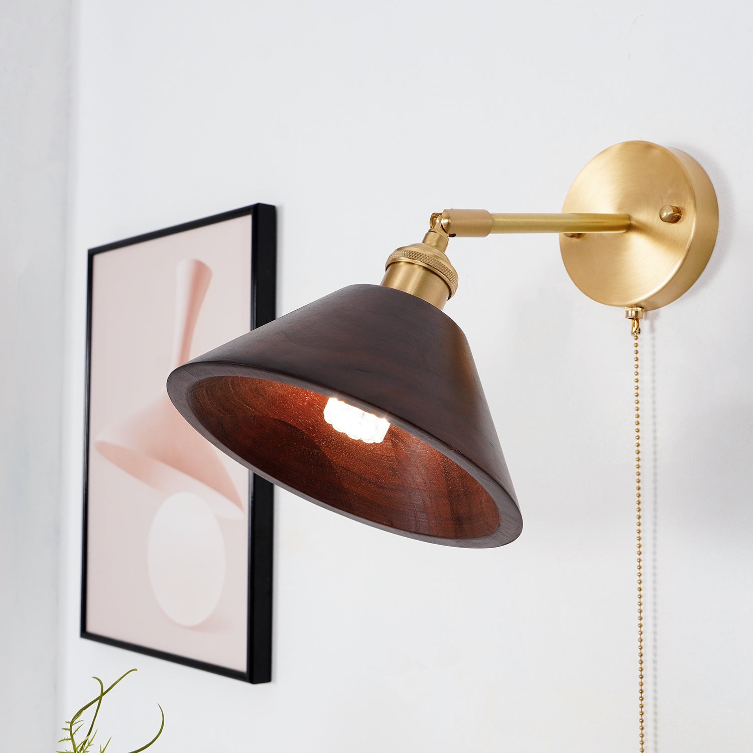 Muto Vintage Pull Chain Switch Wall Lamp Plug-IN /Hardwire - Letslighting