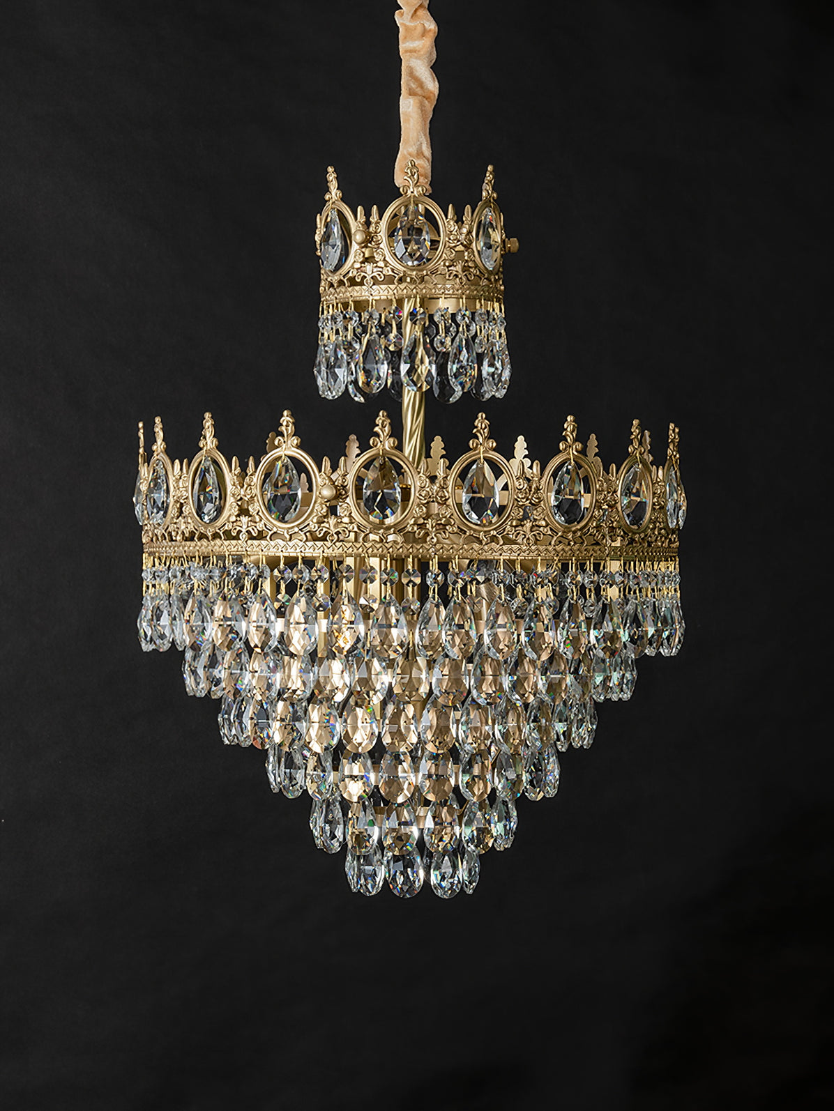 Lustra Pendant Lamp Vintage Crystal Droplets - Letslighting