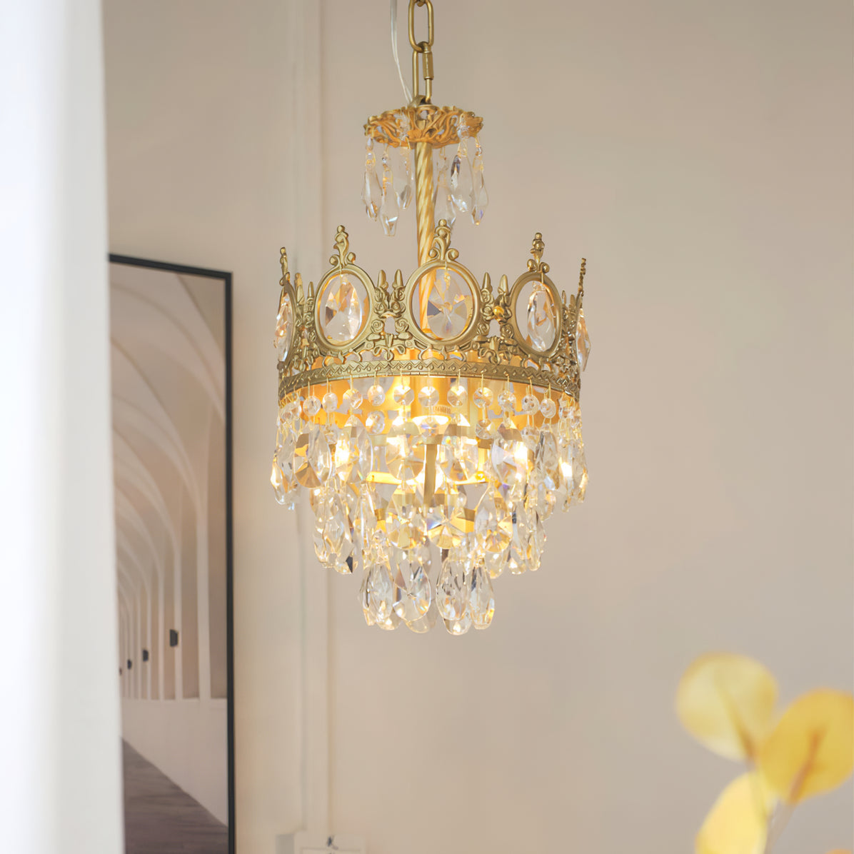 Lustra Pendant Lamp Vintage Crystal Droplets - Letslighting