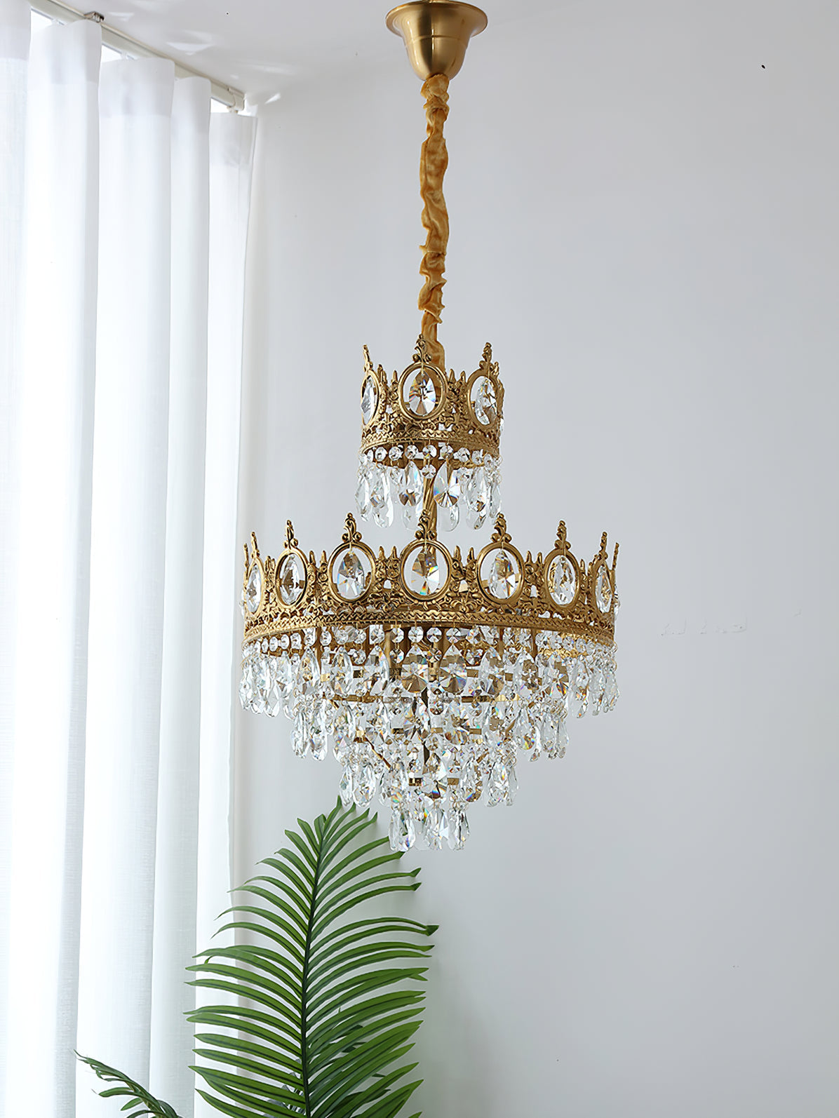 Lustra Pendant Lamp Vintage Crystal Droplets - Letslighting