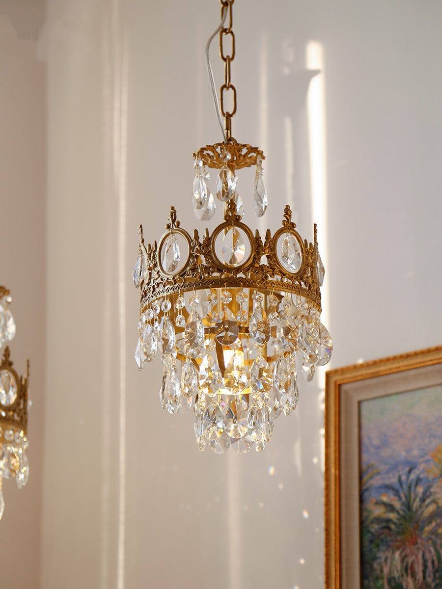 Lustra Pendant Lamp Vintage Crystal Droplets - Letslighting