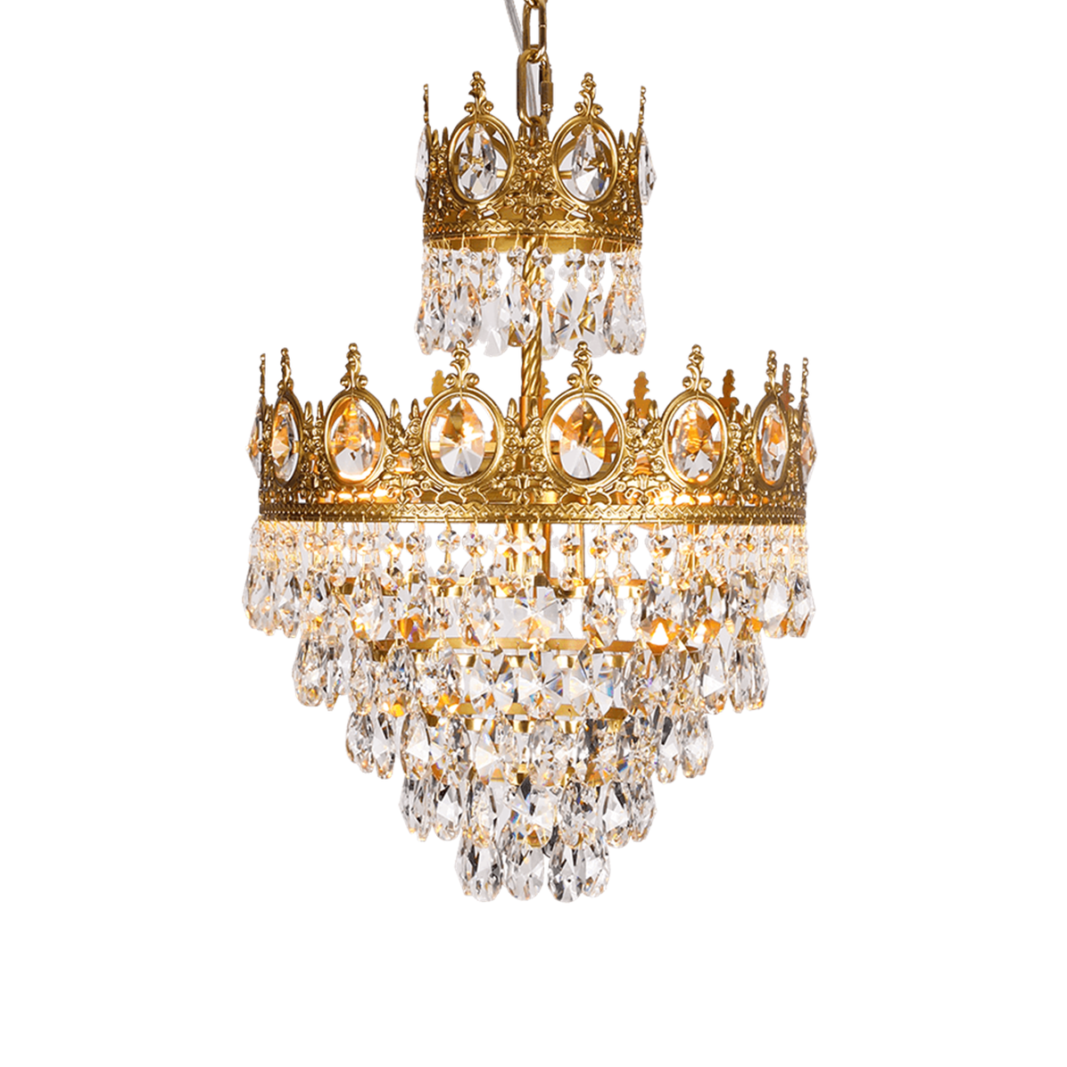 Lustra Pendant Lamp Vintage Crystal Droplets - Letslighting