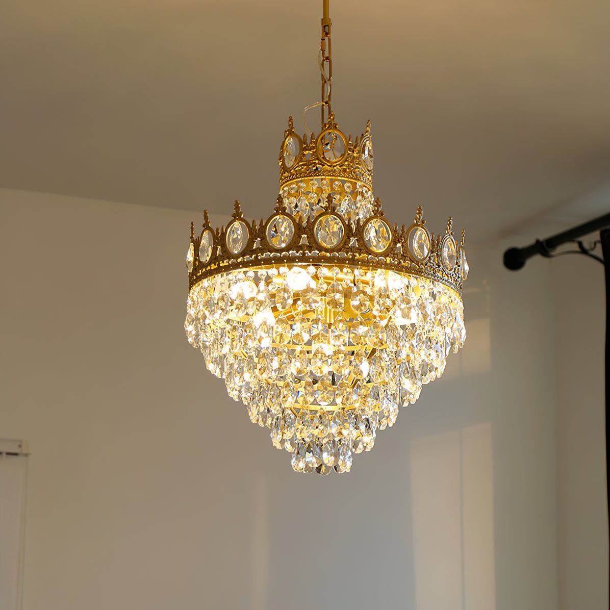 Lustra Pendant Lamp Vintage Crystal Droplets - Letslighting