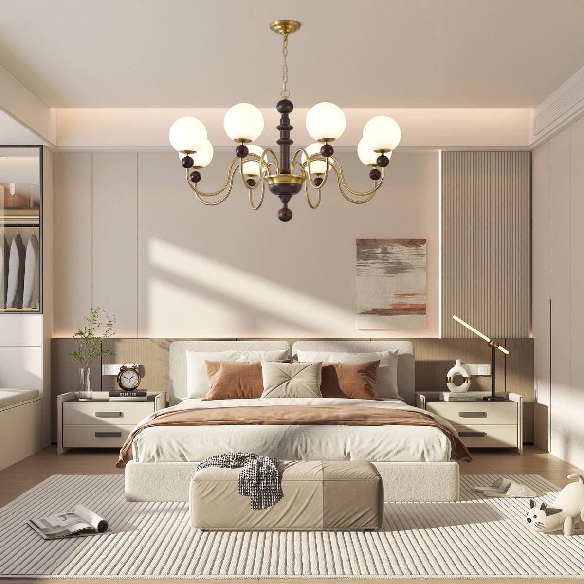 Aurora Chandelier Vintage Curved Sphere - Letslighting