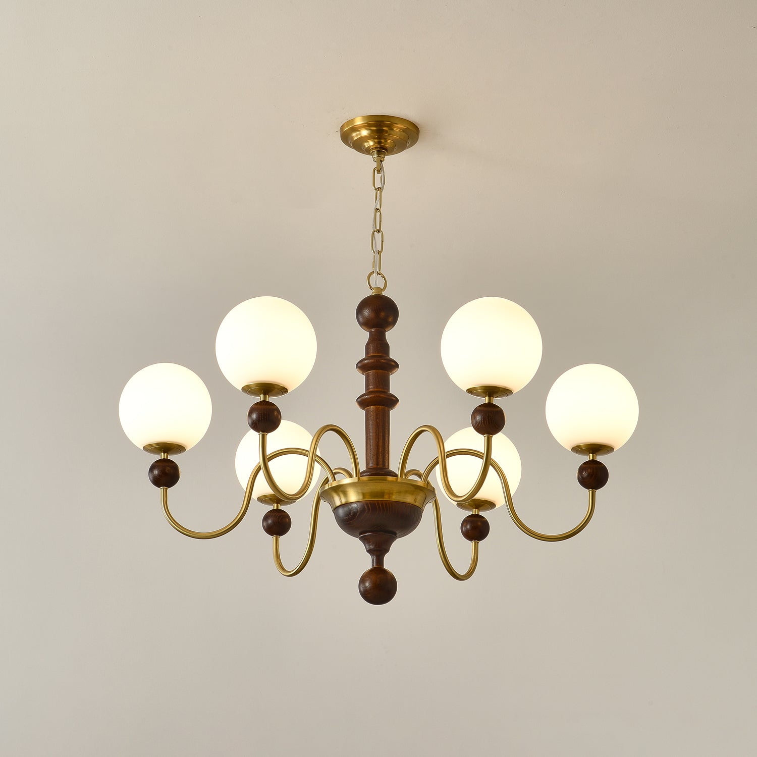 Aurora Chandelier Vintage Curved Sphere - Letslighting