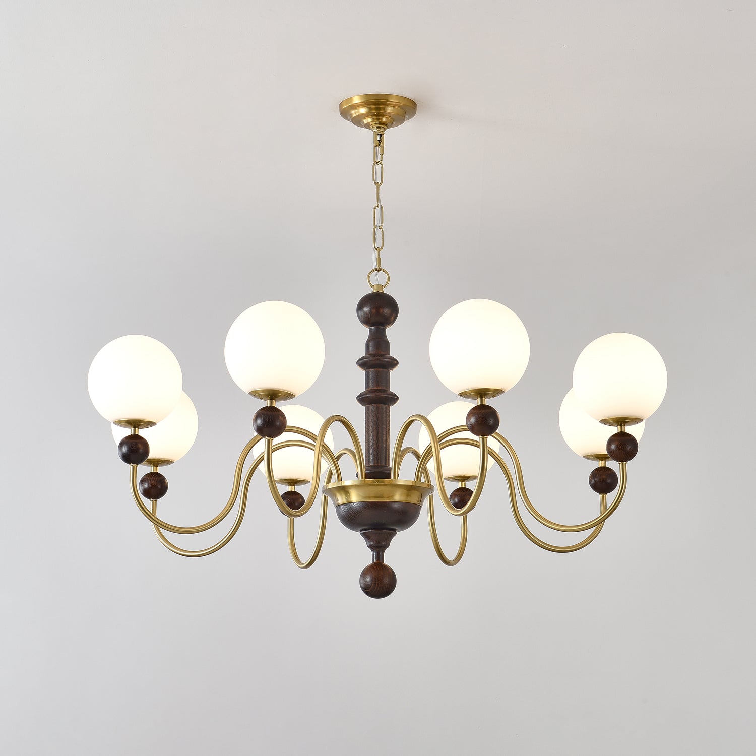 Aurora Chandelier Vintage Curved Sphere - Letslighting
