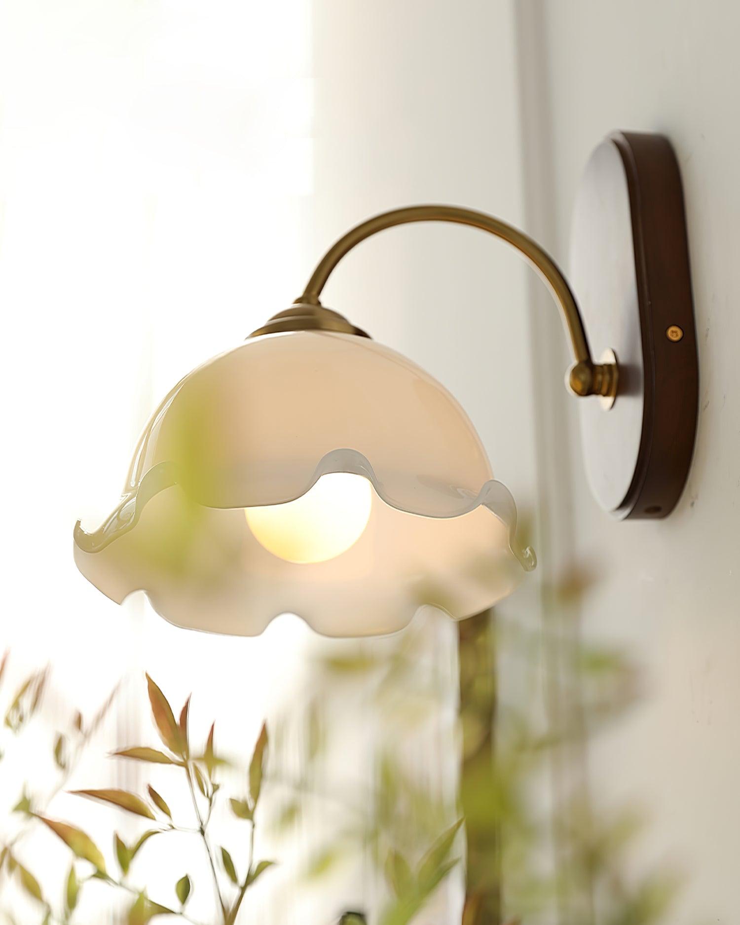 Esola White Glass Wall Lamp - Letslighting