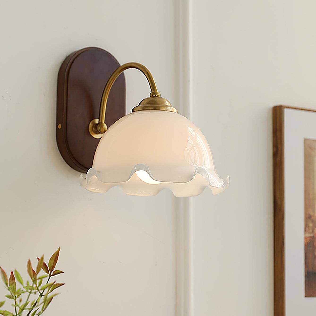 Esola White Glass Wall Lamp - Letslighting