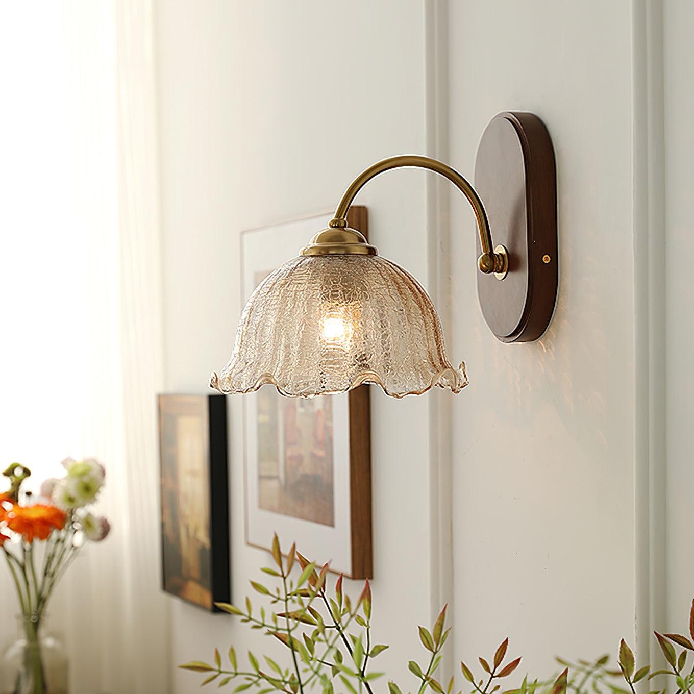 Esola White Glass Wall Lamp - Letslighting
