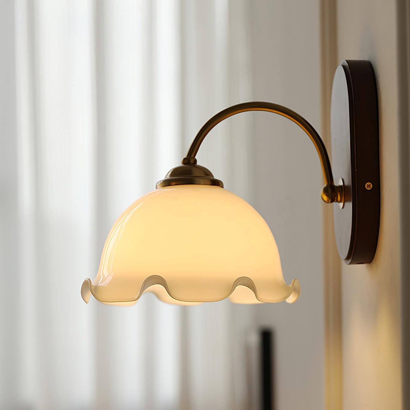 Esola White Glass Wall Lamp - Letslighting
