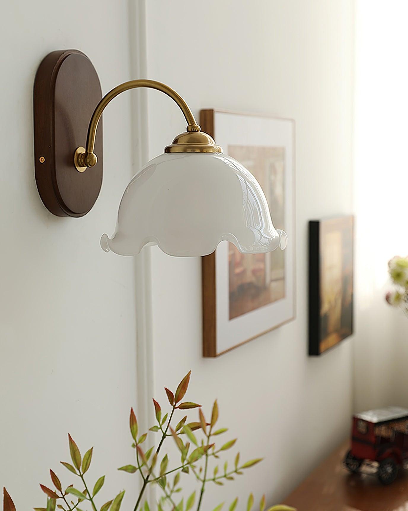 Esola White Glass Wall Lamp - Letslighting