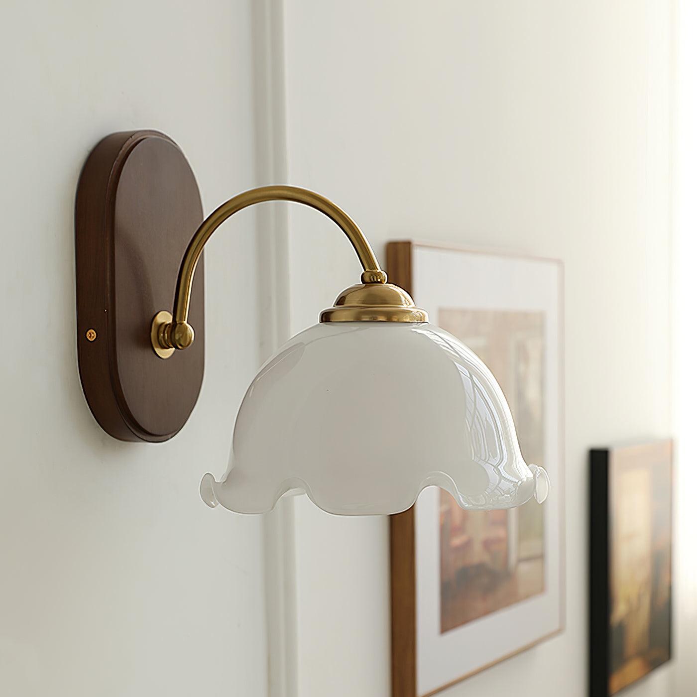 Esola White Glass Wall Lamp - Letslighting