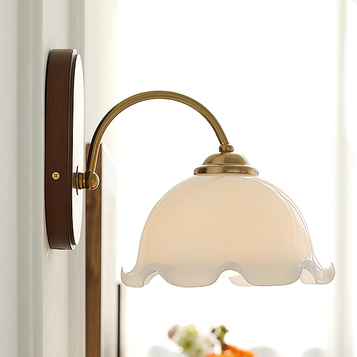Esola White Glass Wall Lamp - Letslighting