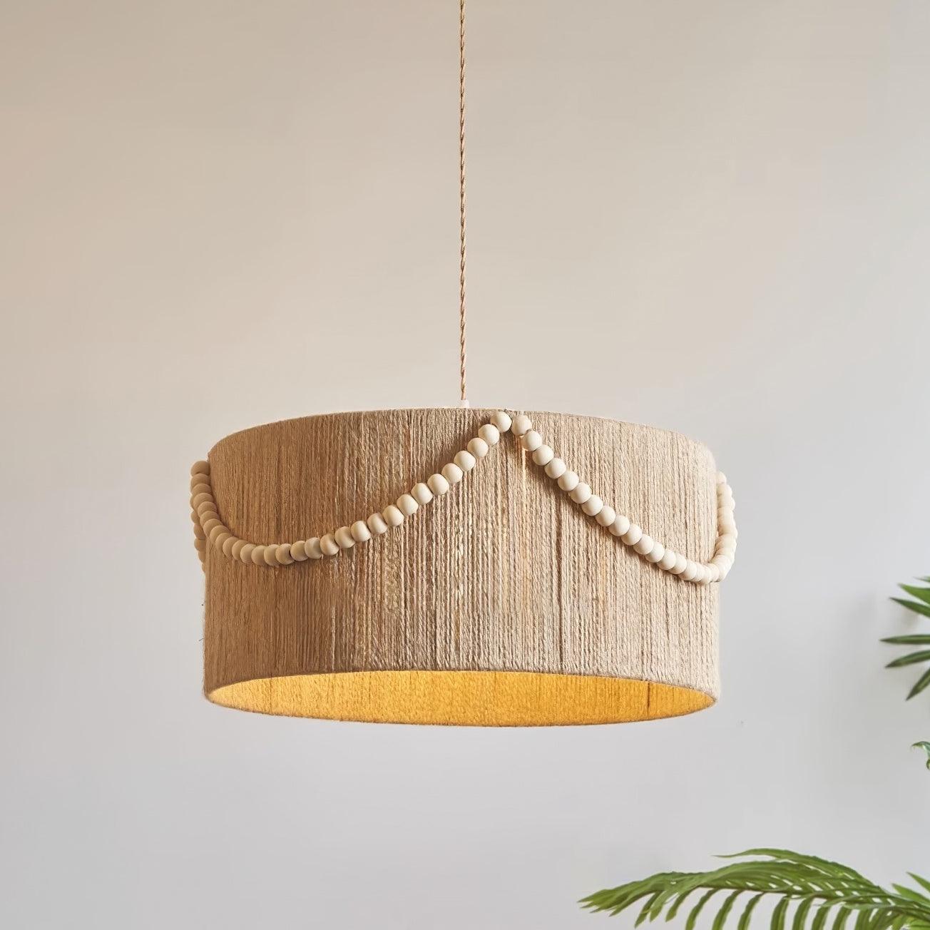 Liviza Pendant Lamp Jute Handwoven Organic Vintage - Letslighting