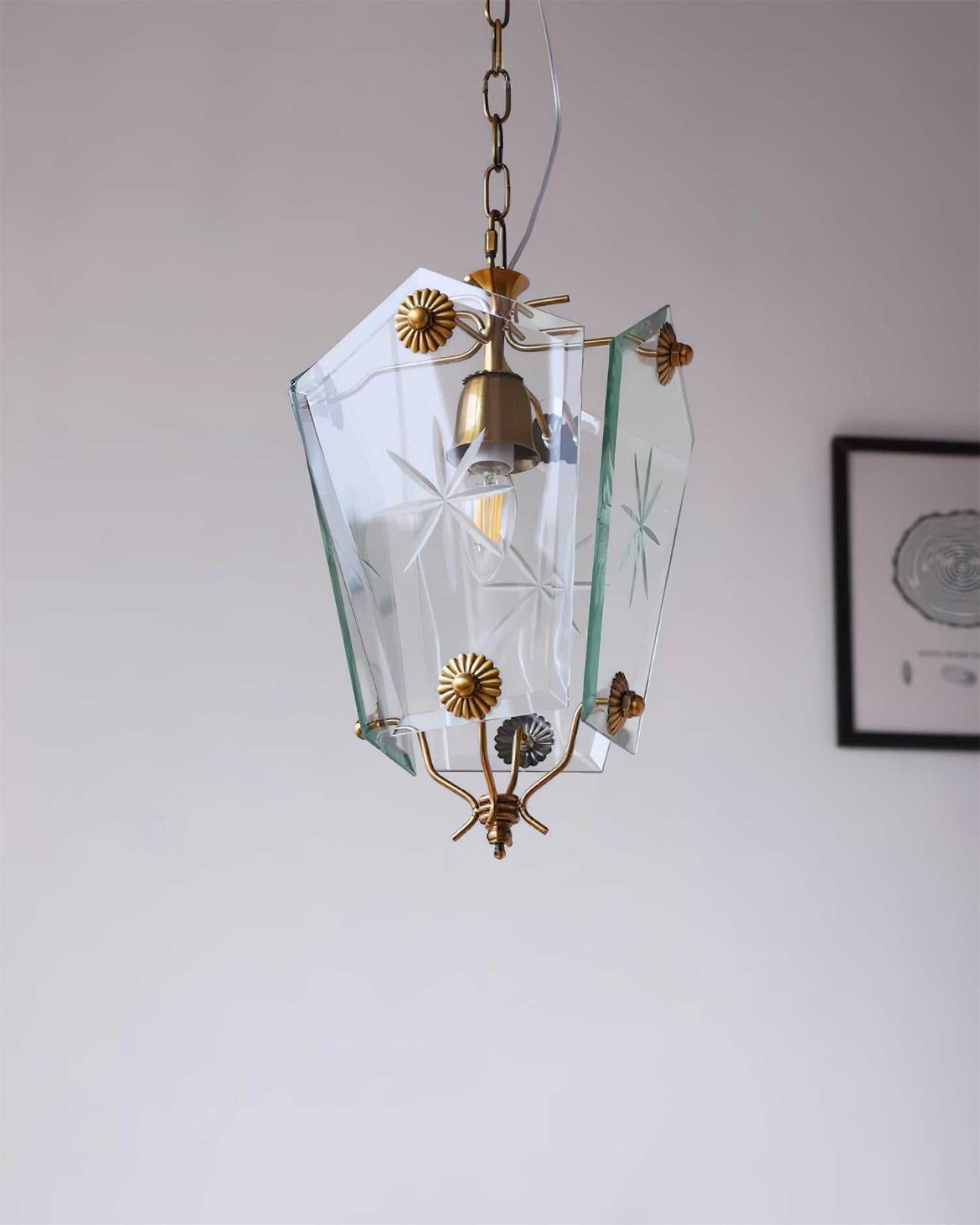 Vintage Pendant Lamp Matcha-Style Glass - Letslighting