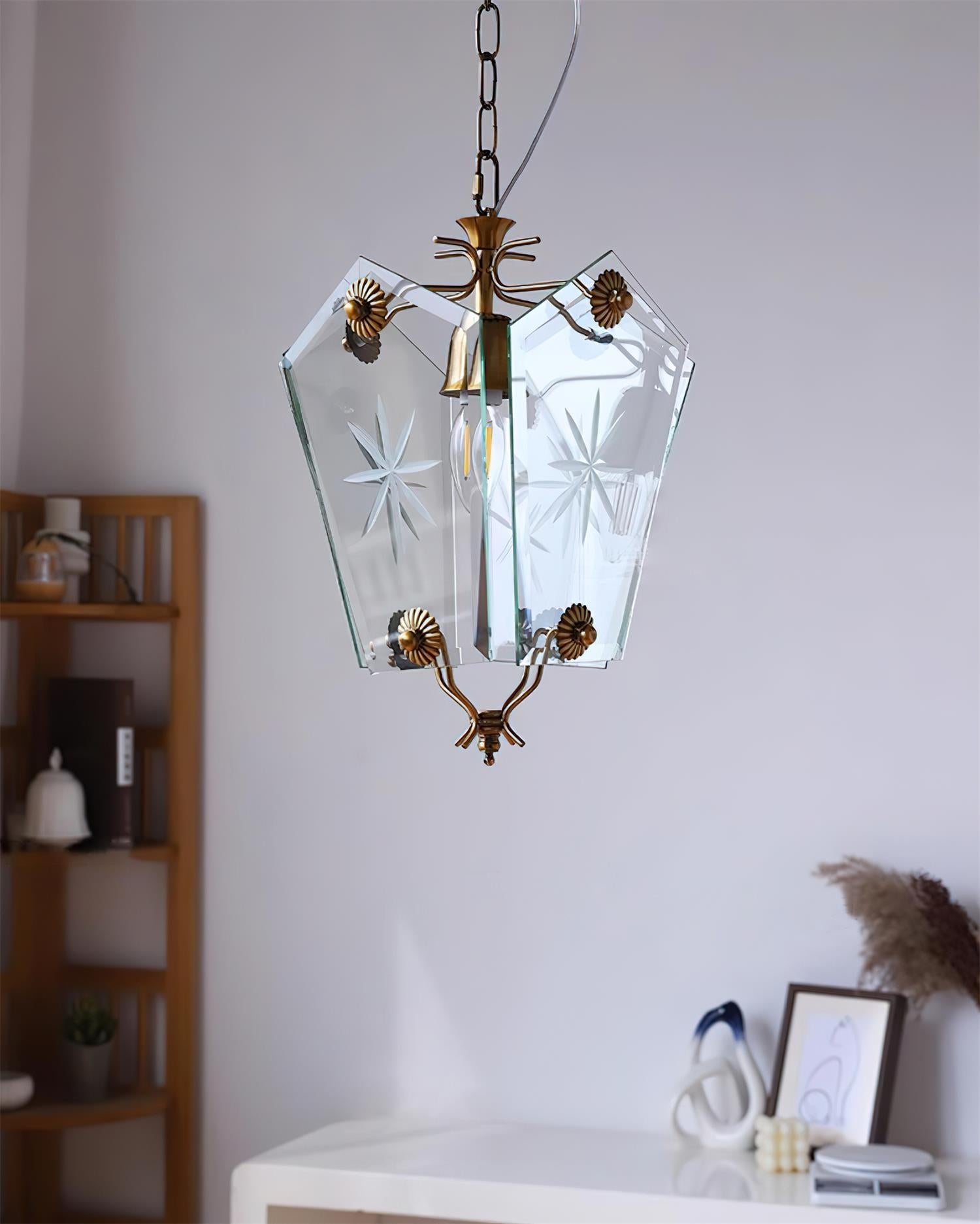 Vintage Pendant Lamp Matcha-Style Glass - Letslighting