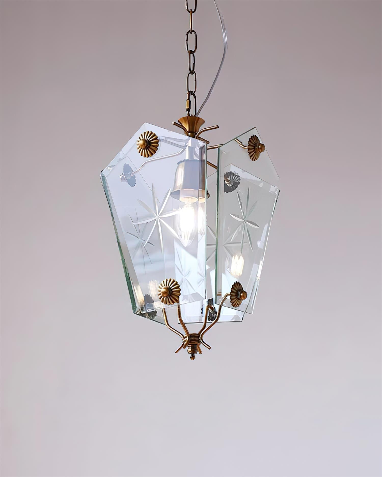 Vintage Pendant Lamp Matcha-Style Glass - Letslighting