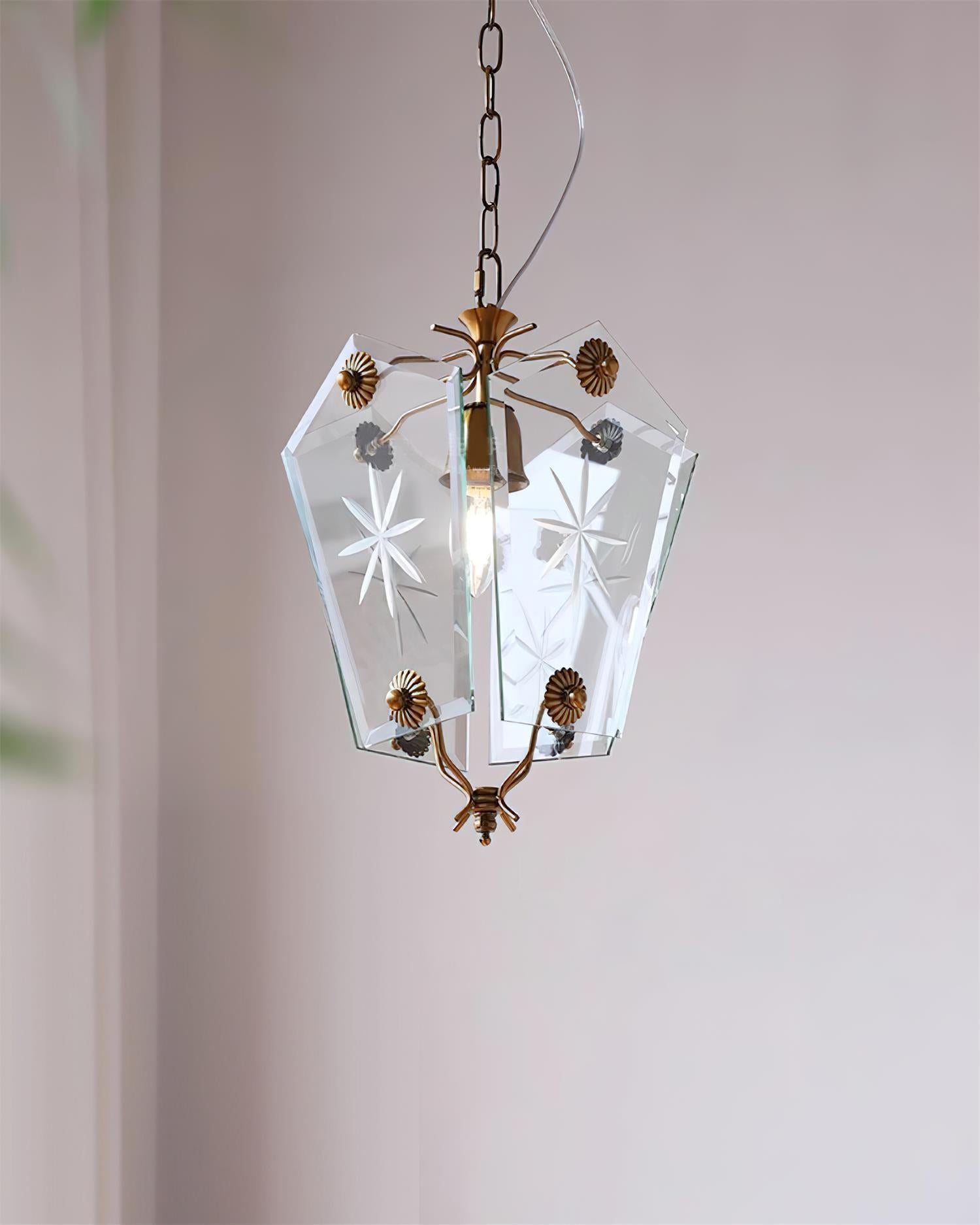 Vintage Pendant Lamp Matcha-Style Glass - Letslighting