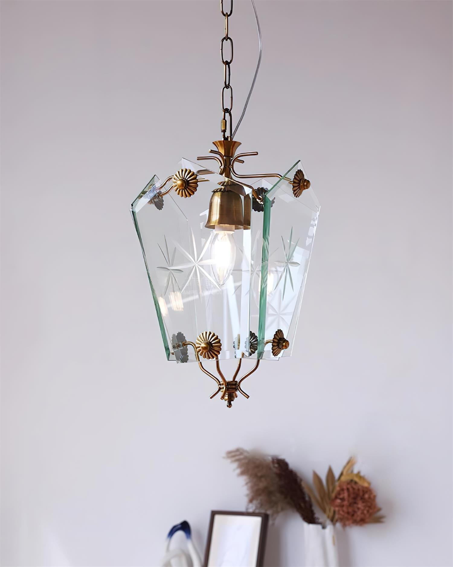 Vintage Pendant Lamp Matcha-Style Glass - Letslighting