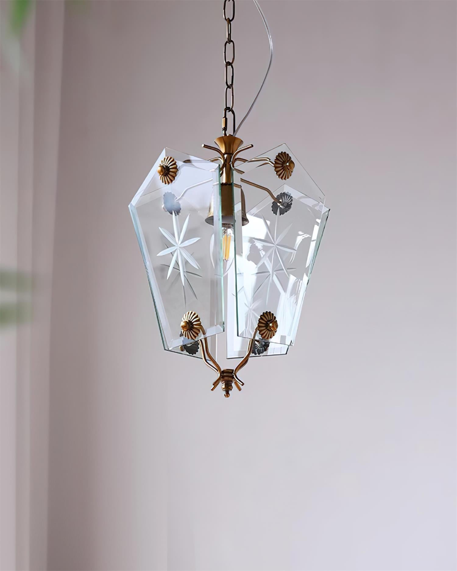 Vintage Pendant Lamp Matcha-Style Glass - Letslighting