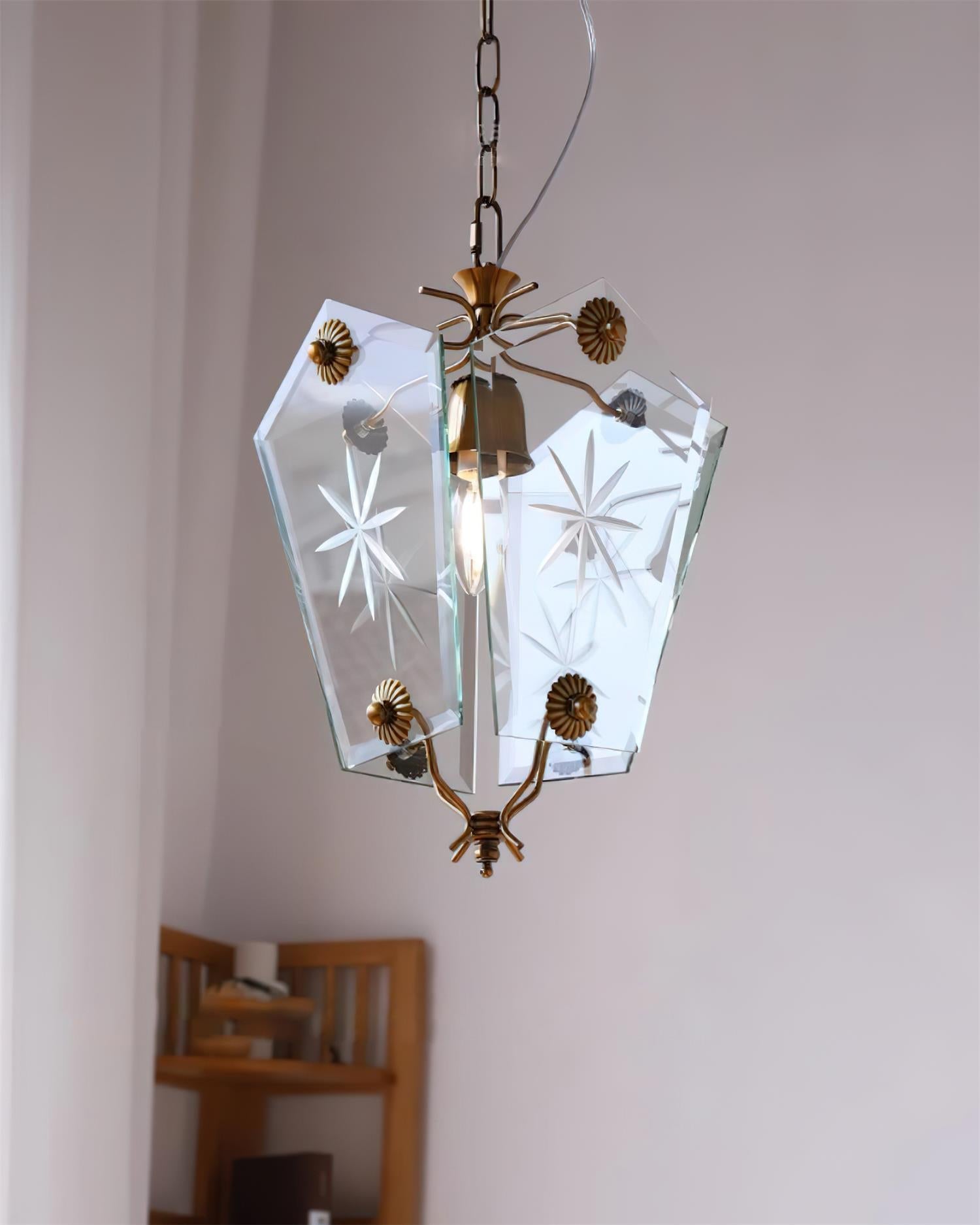 Vintage Pendant Lamp Matcha-Style Glass - Letslighting
