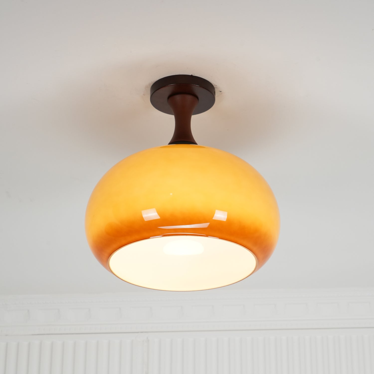 Liora Amber Glass Ceiling Light - Letslighting