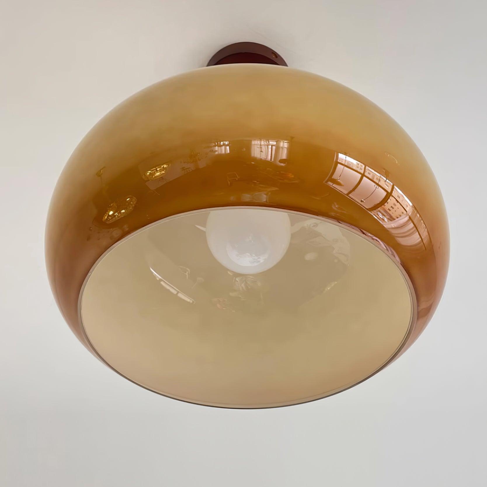 Liora Amber Glass Ceiling Light - Letslighting