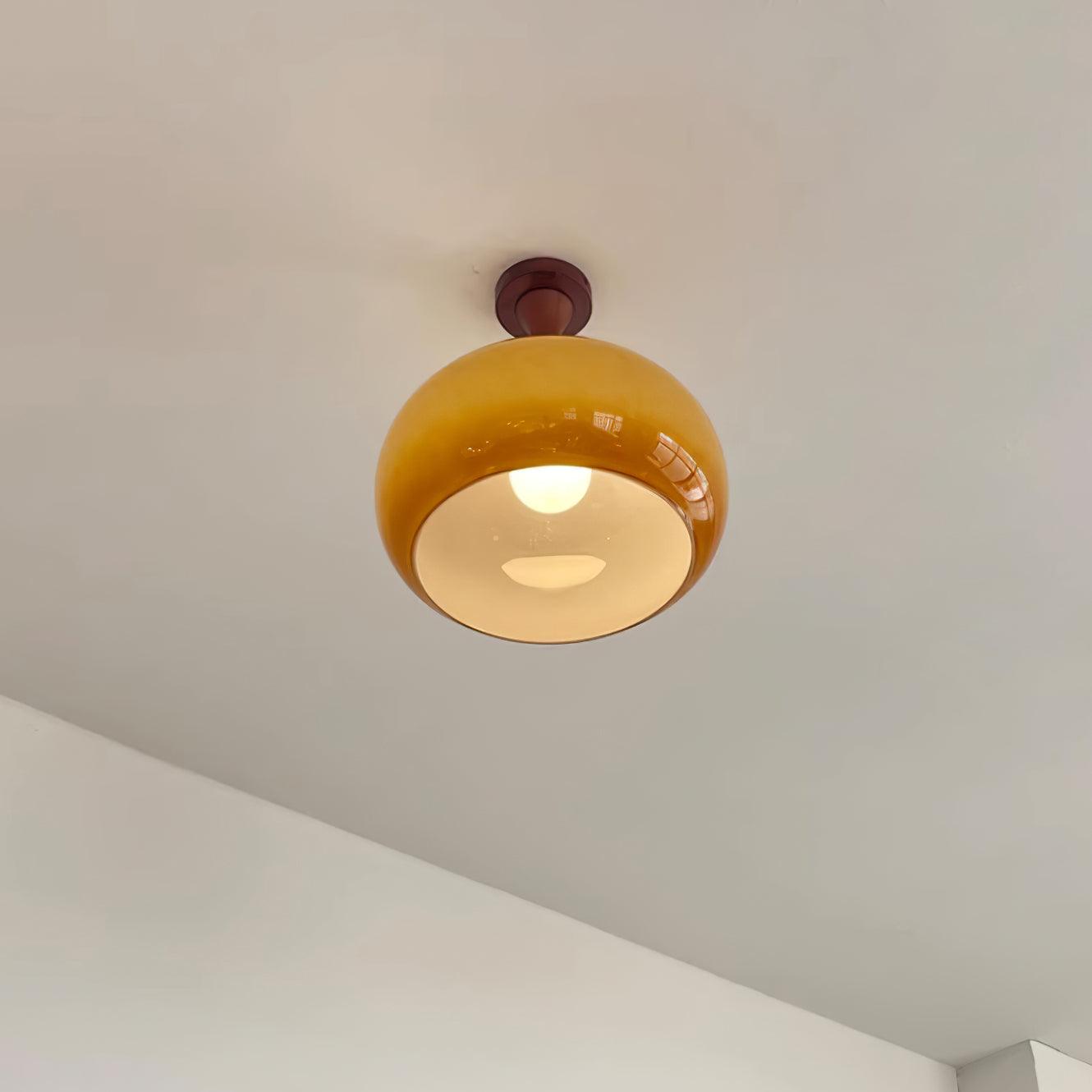Liora Amber Glass Ceiling Light - Letslighting