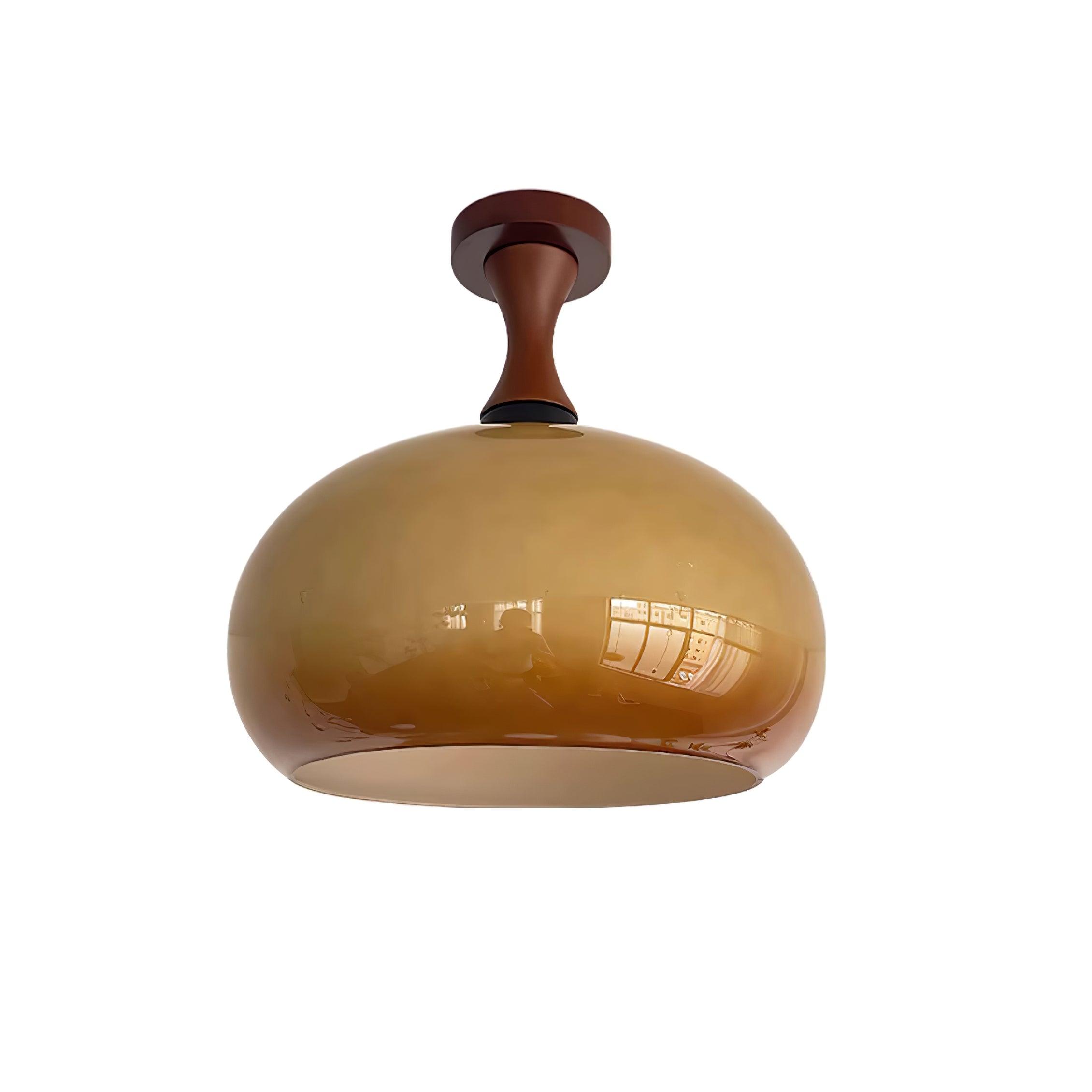 Liora Amber Glass Ceiling Light - Letslighting
