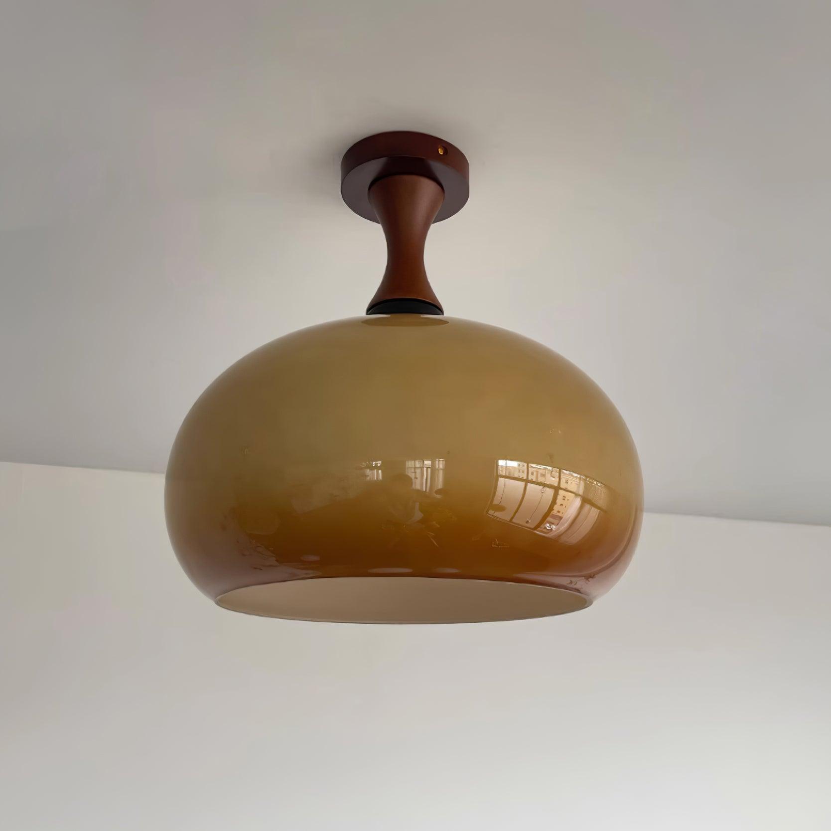 Liora Amber Glass Ceiling Light - Letslighting