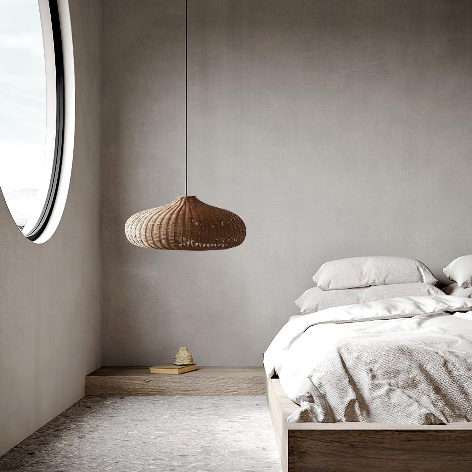 Vintage Rattan Pendant Lamp - Blowlighting