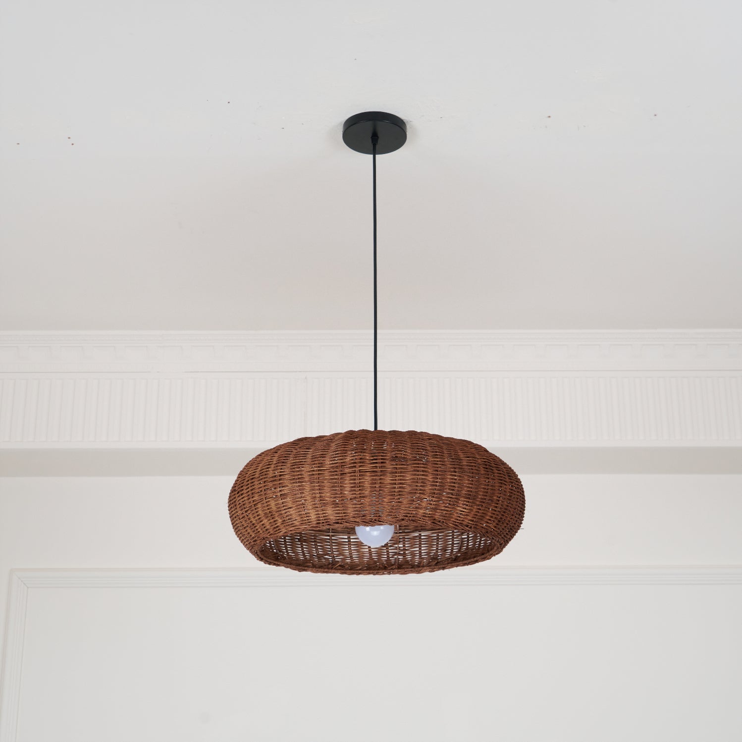 Vintage Rattan Pendant Lamp - Blowlighting