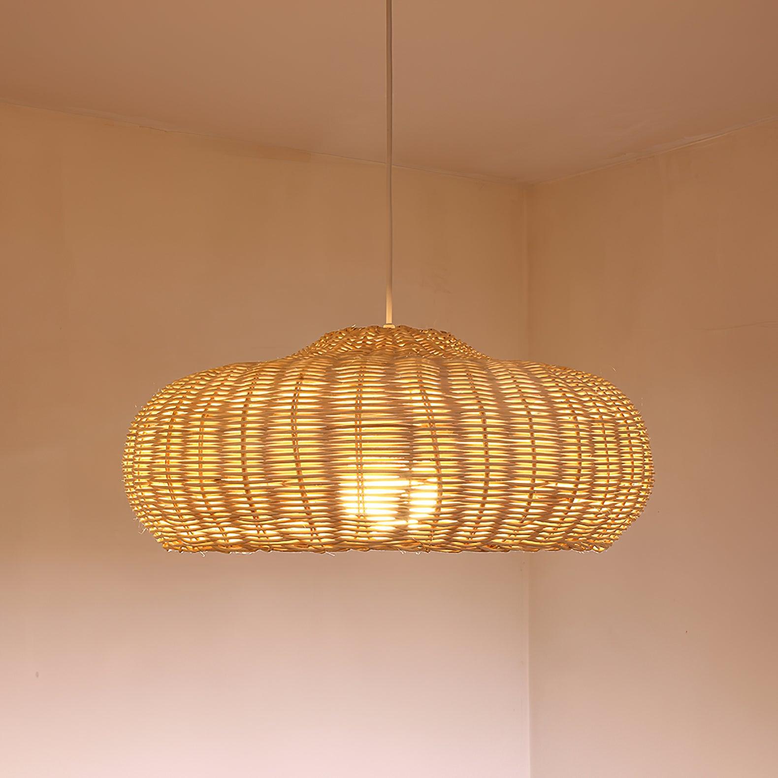 Vintage Rattan Pendant Lamp - Blowlighting