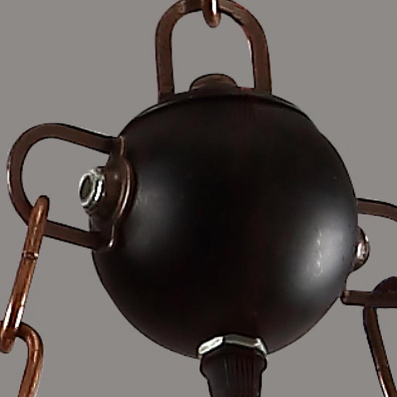 Lustra Chandelier Vintage Wood Glass Retro - Letslighting