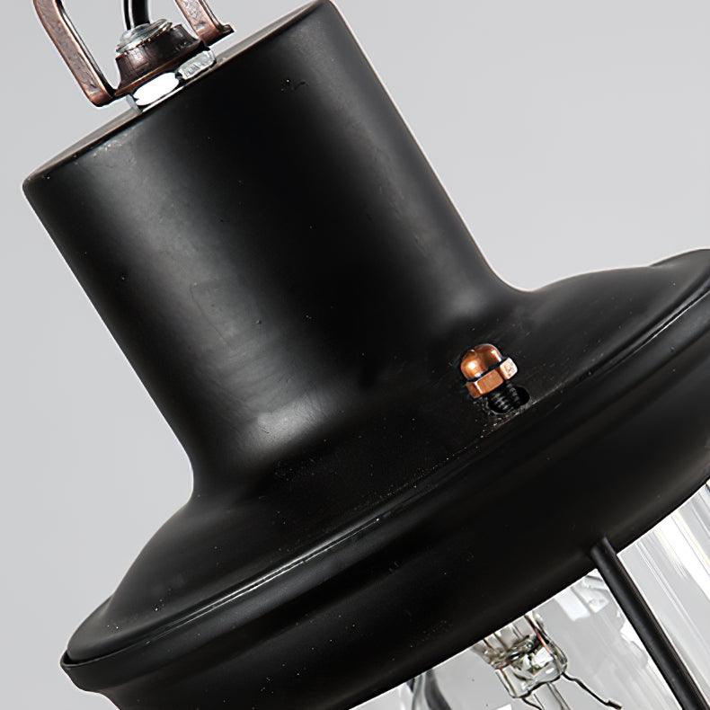 Lustra Chandelier Vintage Wood Glass Retro - Letslighting
