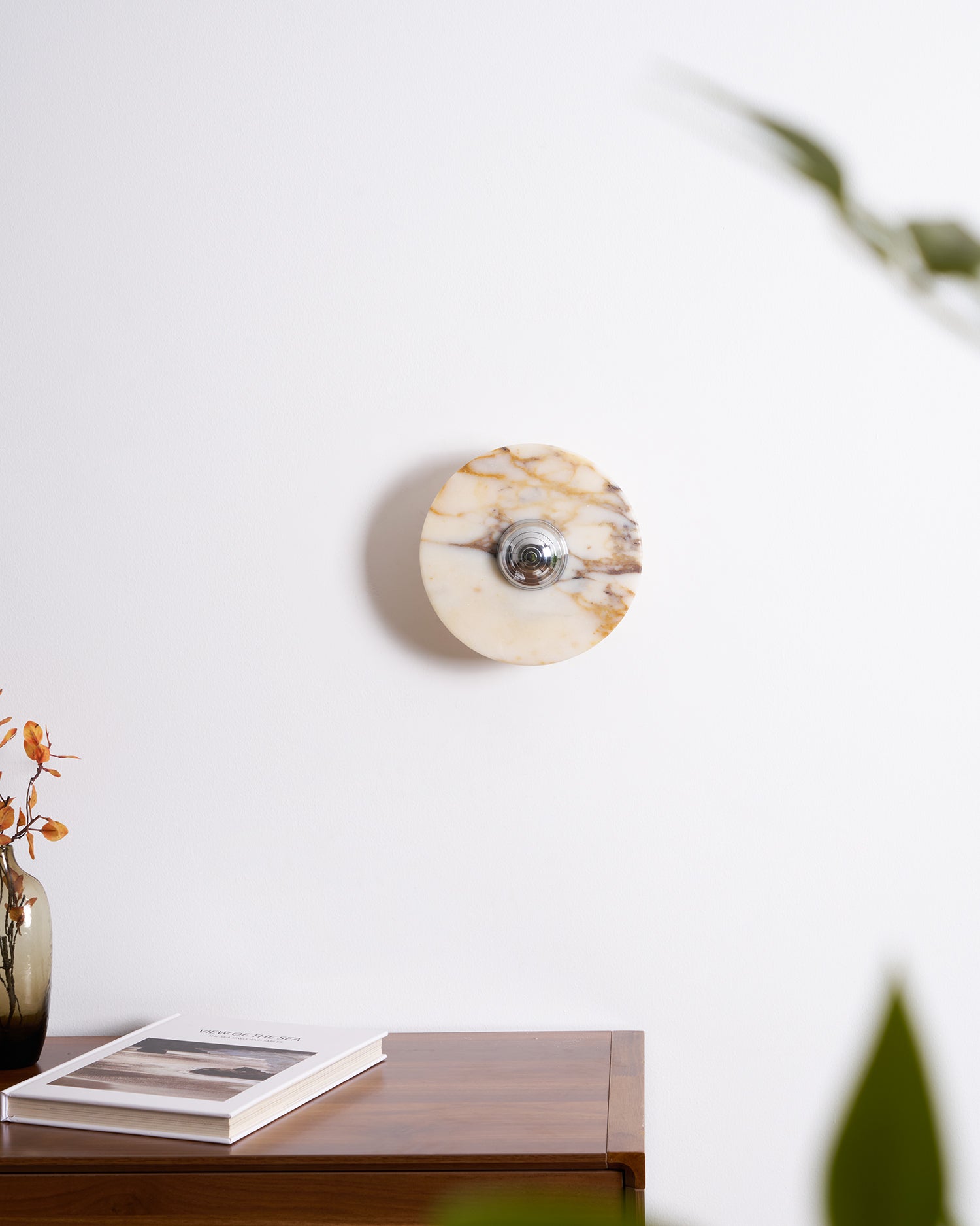 Wall Lamp Marble Disc LED Modern Light Fixture Multiple Colors - Letslighting