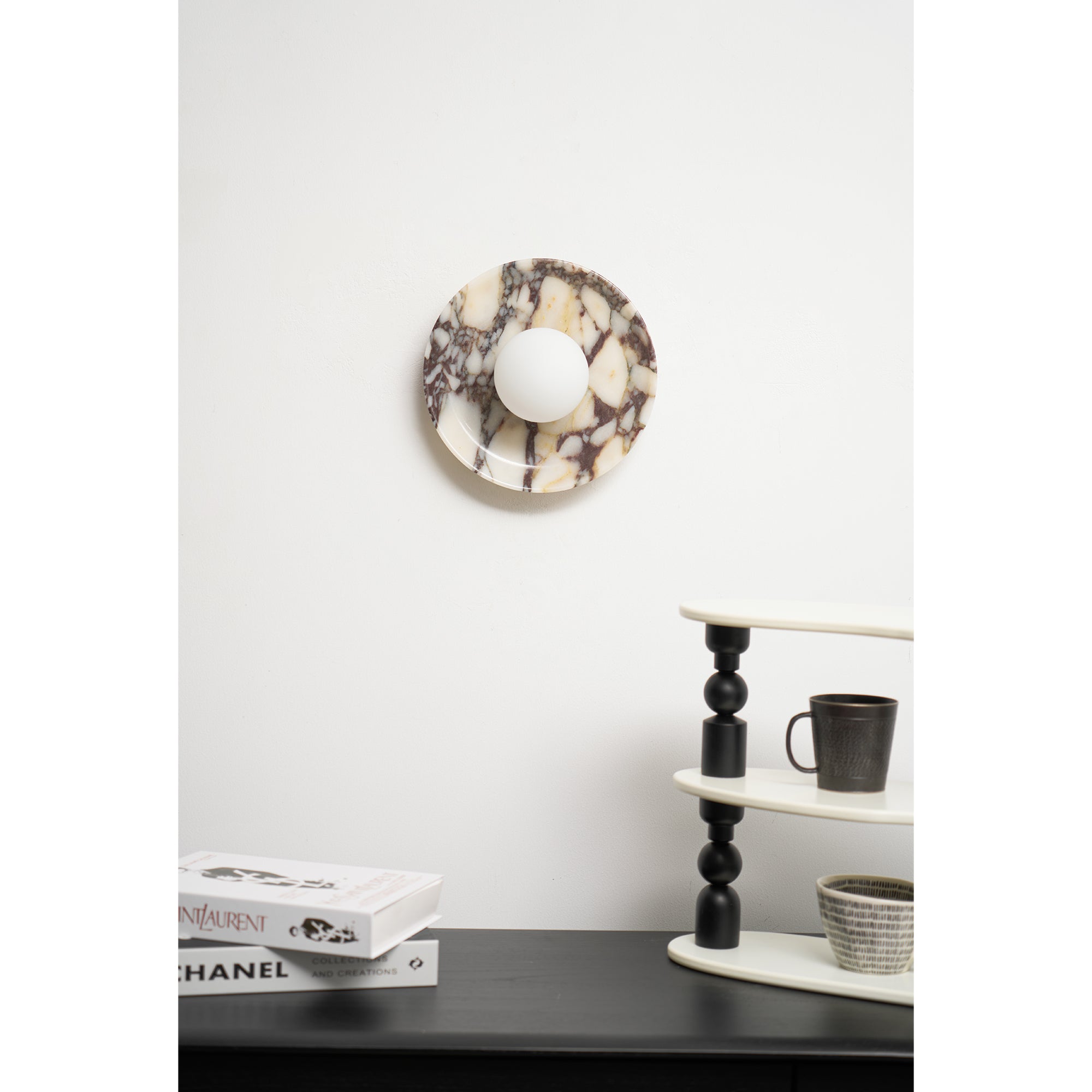 Cacariel Modern Minimalist Marble Glass Wall Lamp - Letslighting