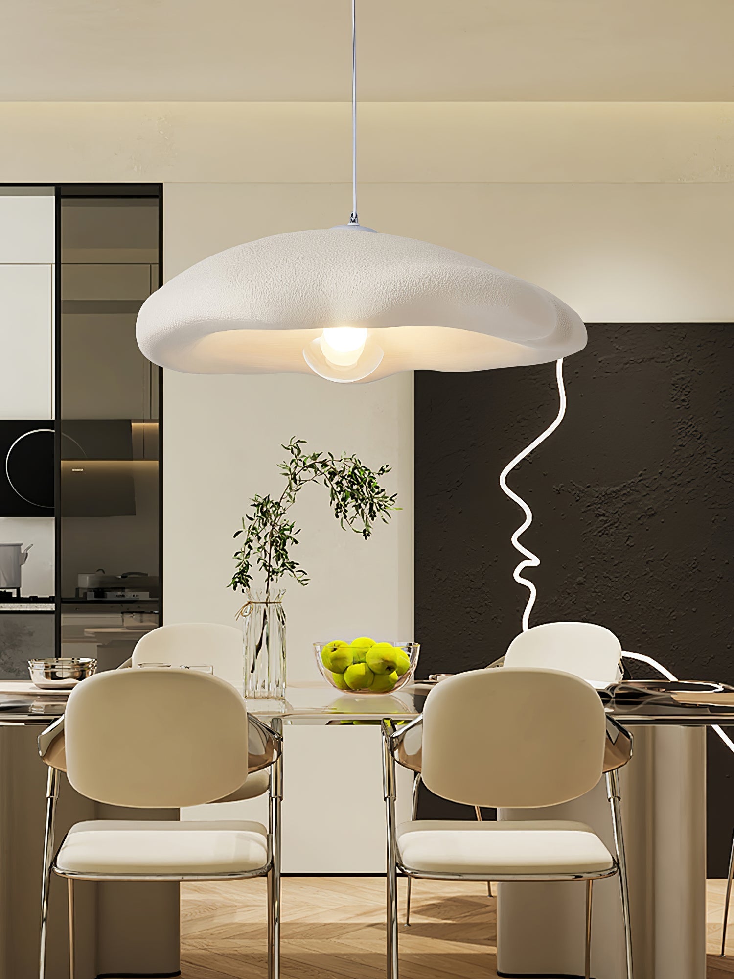 Nylire Modern Minimalist Art Plastic Pendant Light - Letslighting