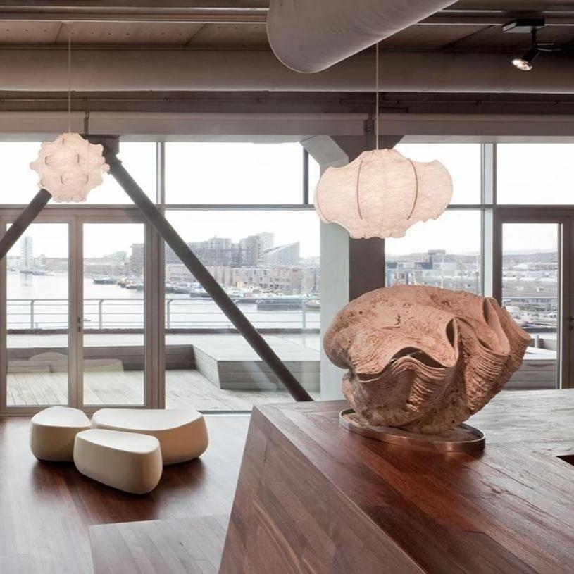 Lotus Minimalist Silk Pendant Lamp - Letslighting