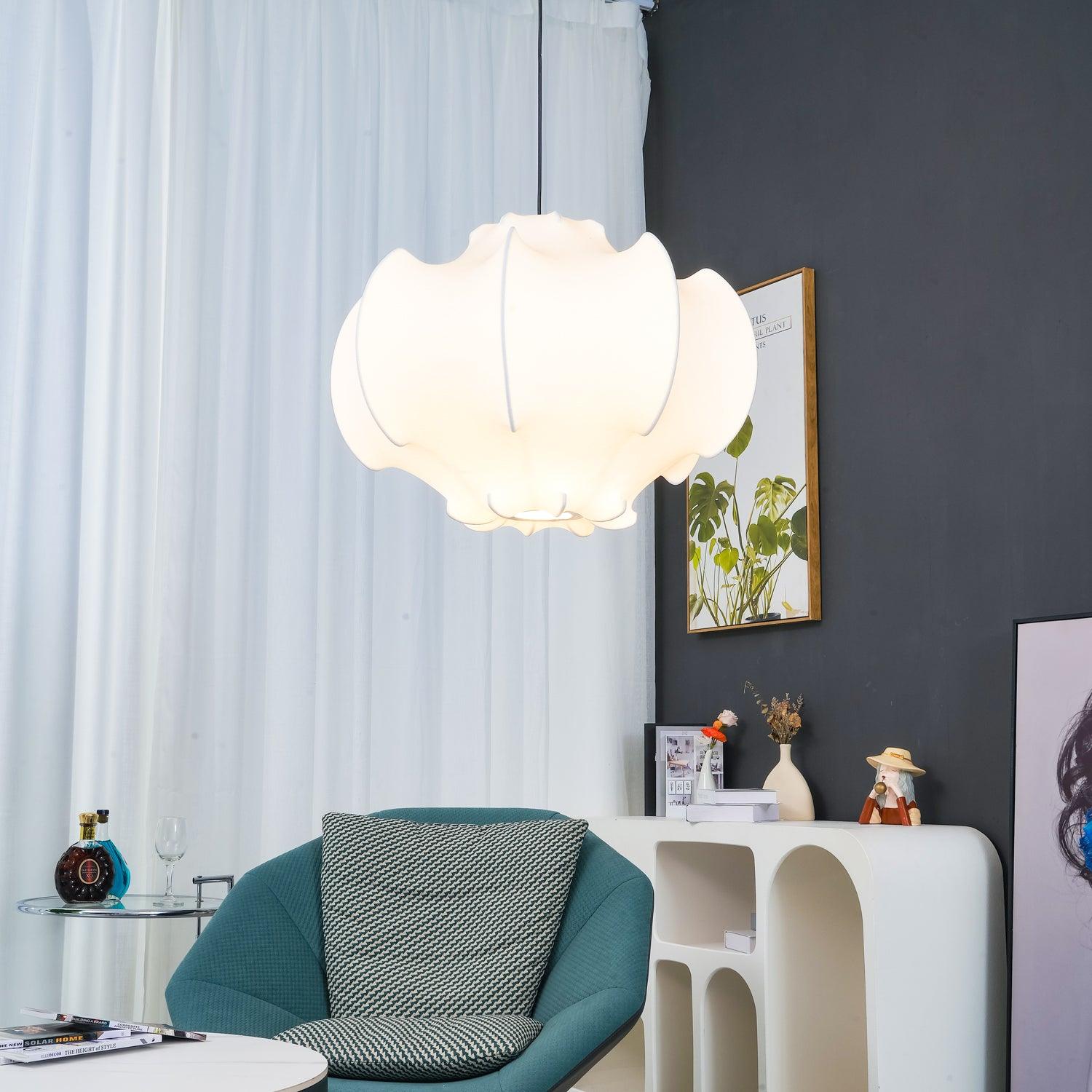 Lotus Minimalist Silk Pendant Lamp - Letslighting