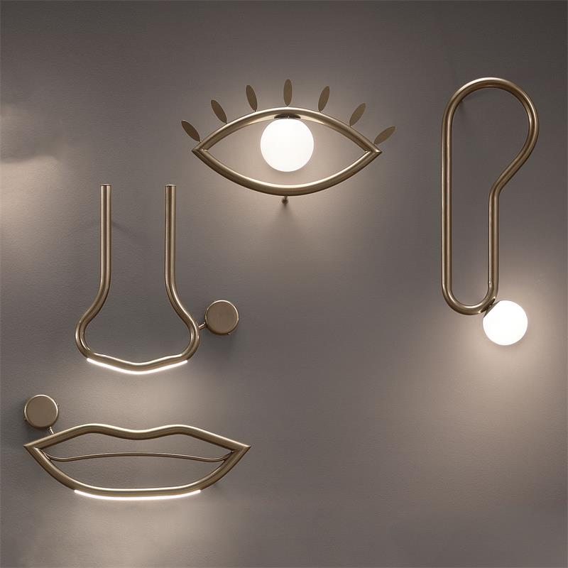 Oldore Individual Creativity Brass Glass Wall Lamp - Letslighting