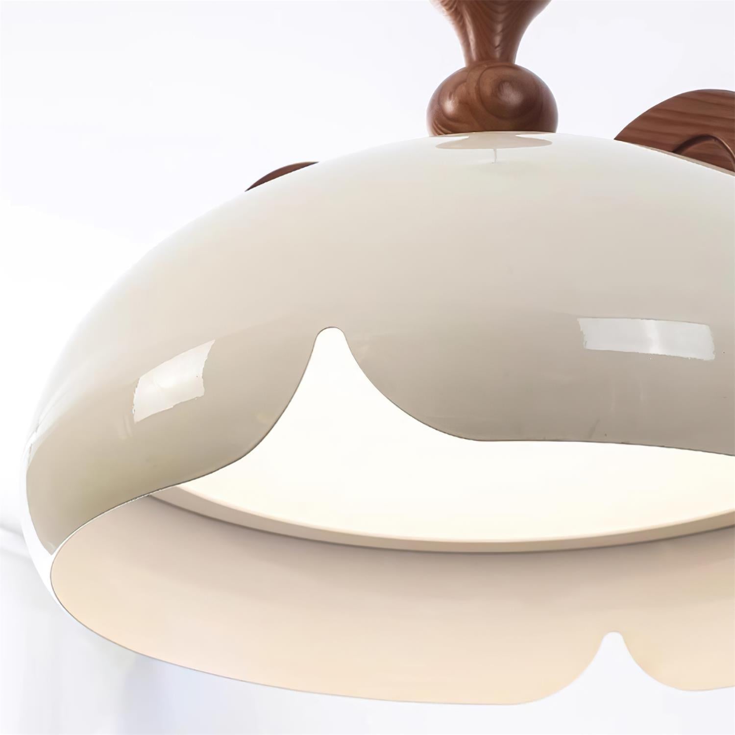 Cat Pendant Lamp Glossy Dome Wood Ears - Letslighting