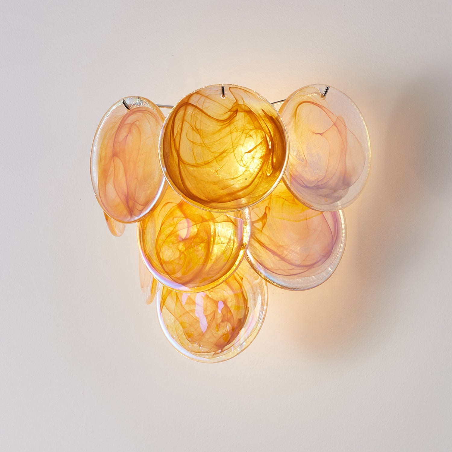 Vivelle Wall Light Ethereal Glass Petal - Letslighting