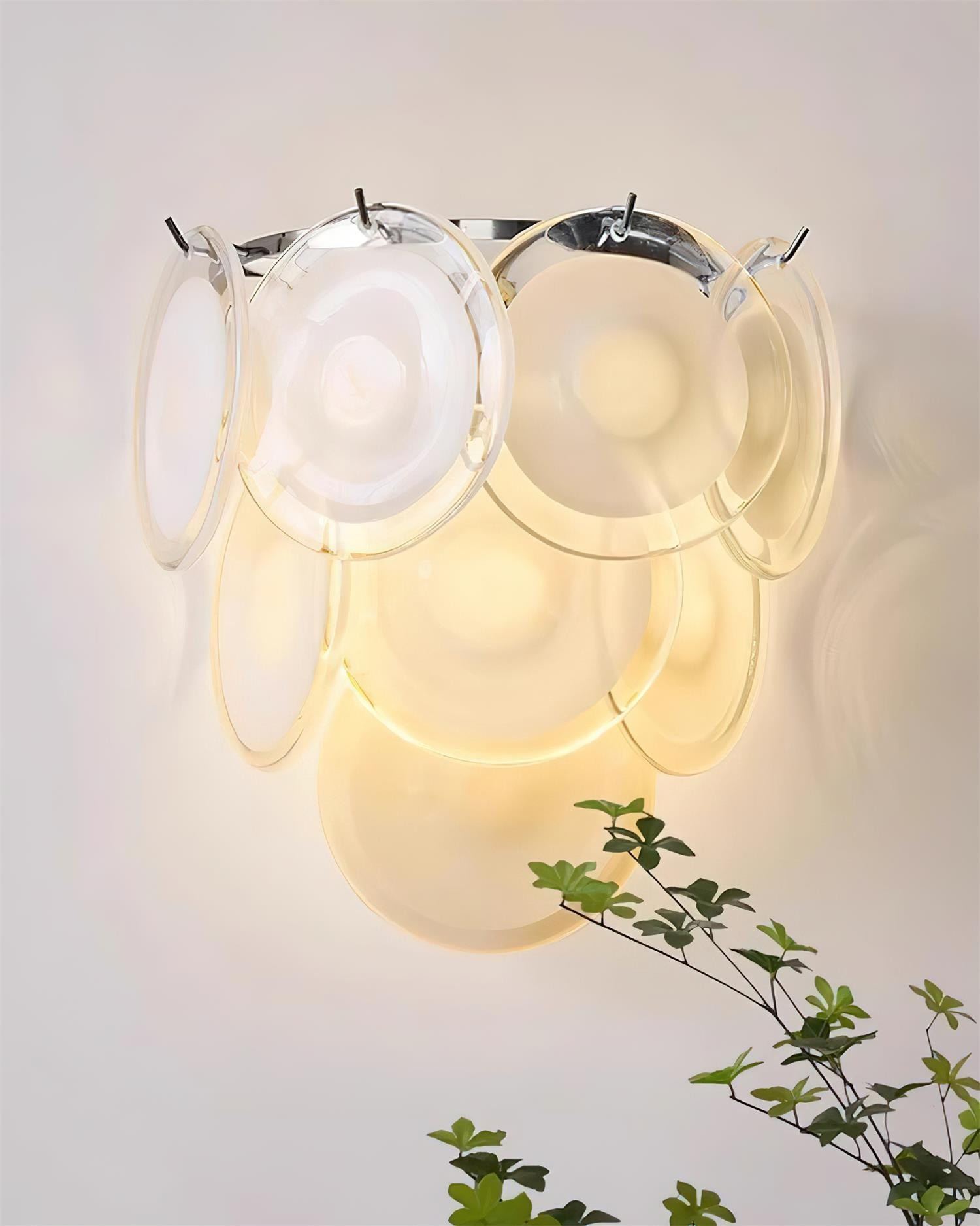 Vivelle Wall Light Ethereal Glass Petal - Letslighting