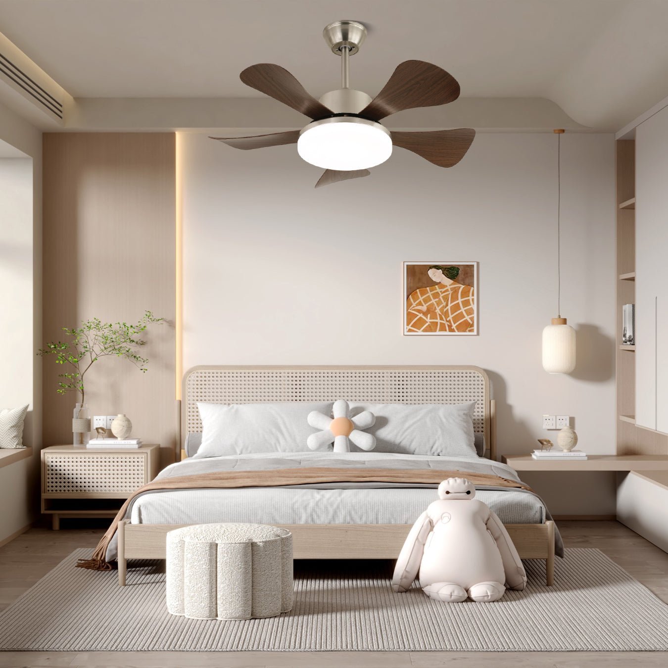 Aveline Modern Wood Ceiling Fan Light - Letslighting