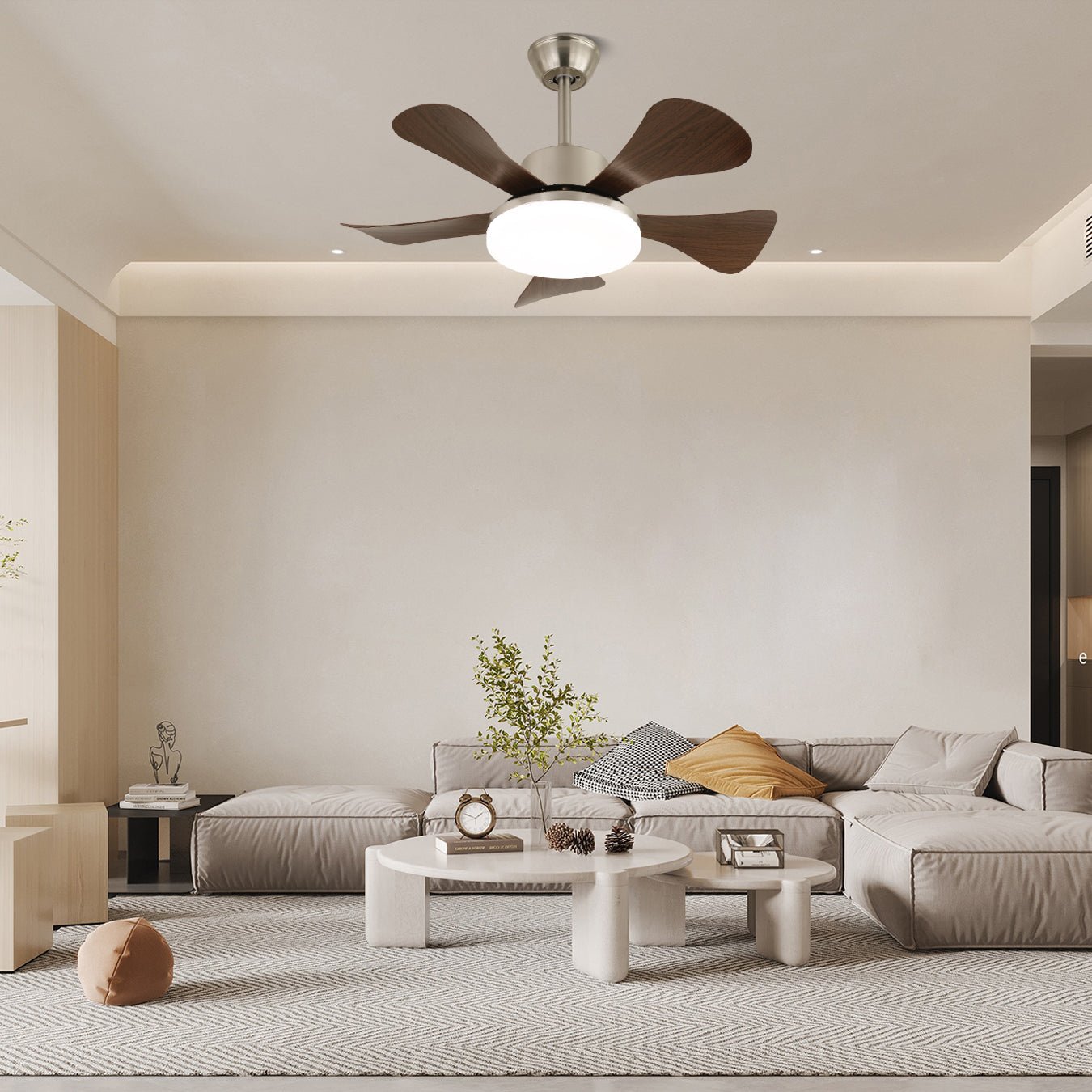 Aveline Modern Wood Ceiling Fan Light - Letslighting