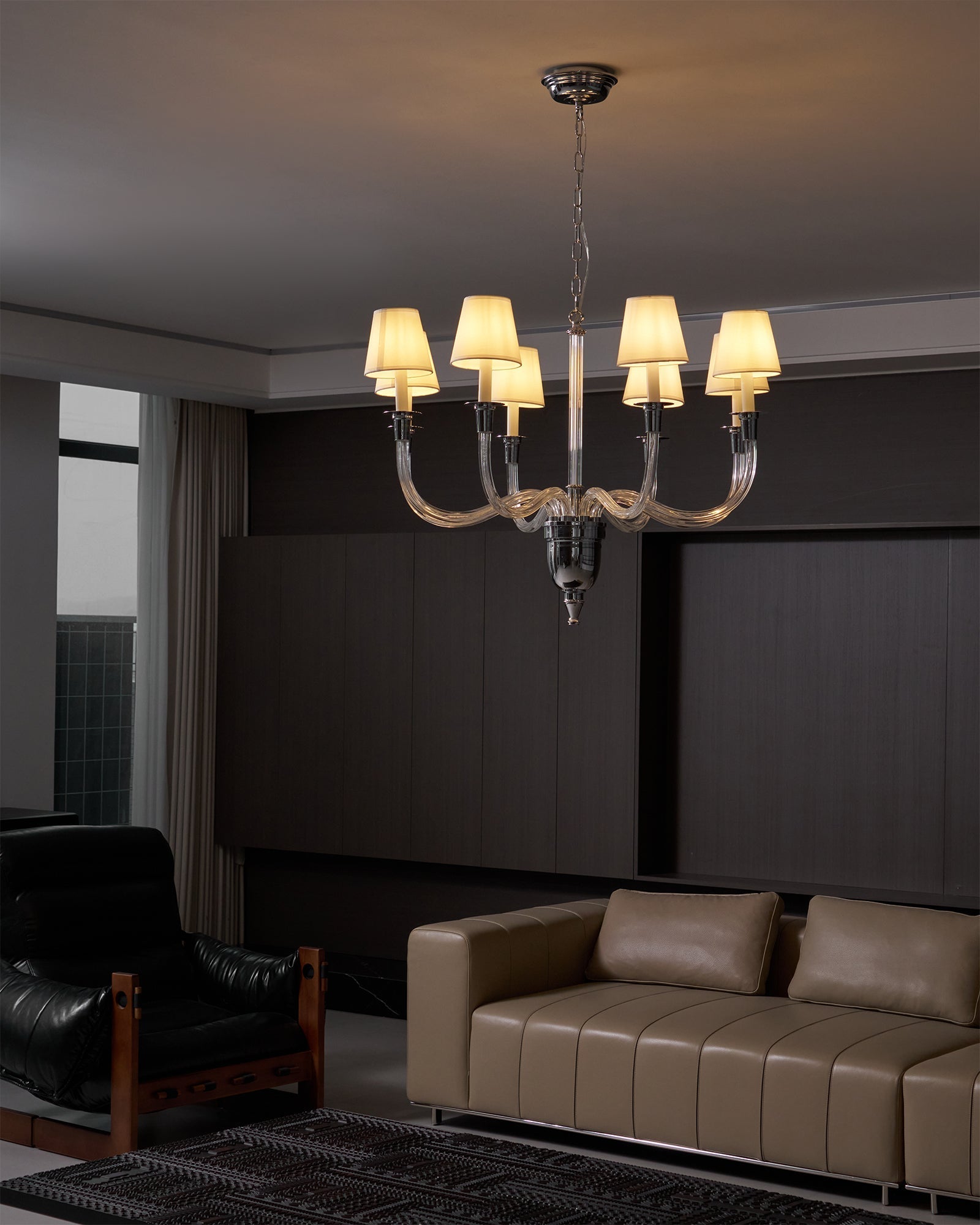 Syvinor Postmodern Luxury Crystal Fabric Chandelier - Letslighting