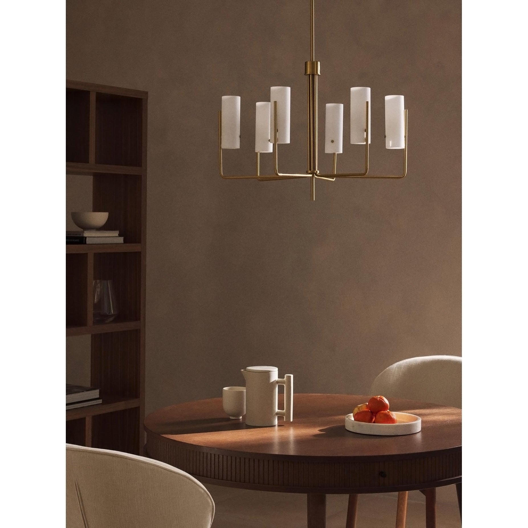 Ivraeus Vintage Industrial Brass Glass Chandelier - Letslighting